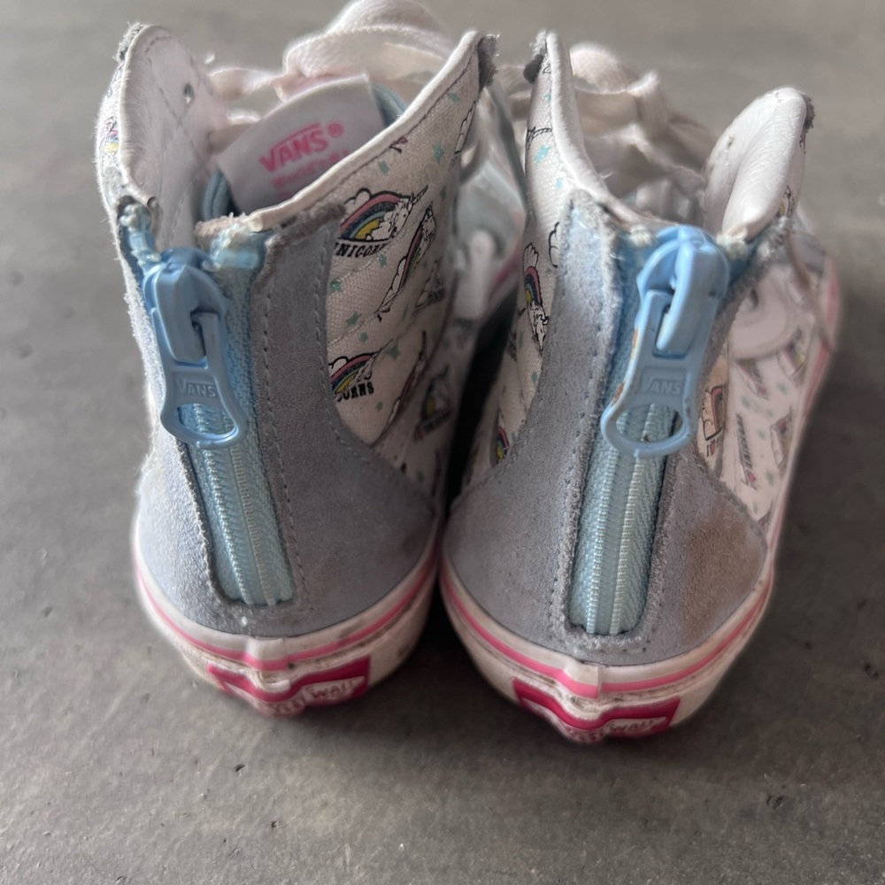Vans SK8-HI ZIP PS "Unicorn" Kids Size 11.5 - Picture 5 of 6
